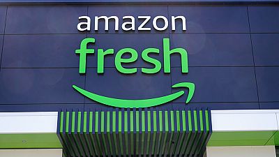 An Amazon Fresh grocery store in Warrington