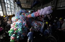The Balloon Museum in Rome invited sick Ukrainian and Italian children for a special day out