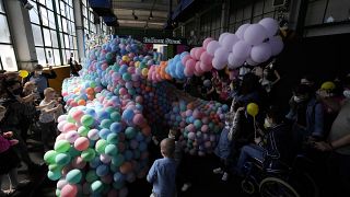 The Balloon Museum in Rome invited sick Ukrainian and Italian children for a special day out