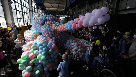 The Balloon Museum in Rome invited sick Ukrainian and Italian children for a special day out