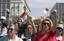 Πορεία για την Πρωτομαγιά στο κέντρο της Αθήνας- φώτο αρχείου