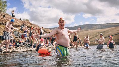 Swimmers take to Kinder Reservoir to call for greater access to inland water