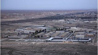 قاعدة عين الأسد الجوية في صحراء الأنبار الغربية في العراق