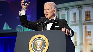 Joe Biden, presidente de EE.UU., durante la cena de los corresponsales de la Casa Blanca 2022, en Washington. 