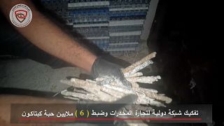 Pastillas de captagon incautadas en una redada en Irak