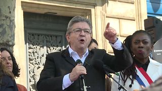 Jean-Luc Melenchon, Chef der Linken, im Wahlkampf