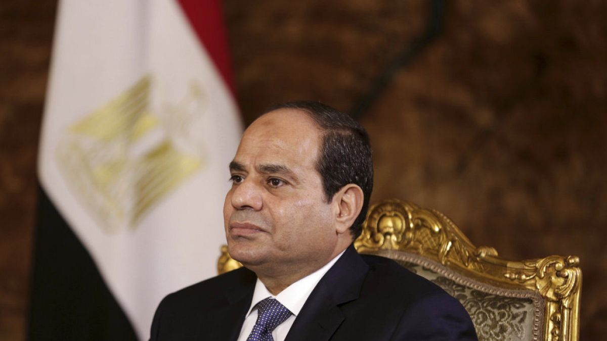  الرئيس المصري عبد الفتاح السيسي يجري مقابلة مع وكالة أسوشيتيد برس في القاهرة، مصر، في 20 سبتمبر 2014 