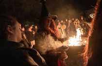 The pagan tradition is believed to help ward off evil spirits and illness for the spring time