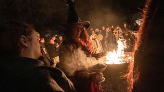 The pagan tradition is believed to help ward off evil spirits and illness for the spring time 