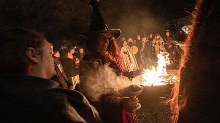 The pagan tradition is believed to help ward off evil spirits and illness for the spring time