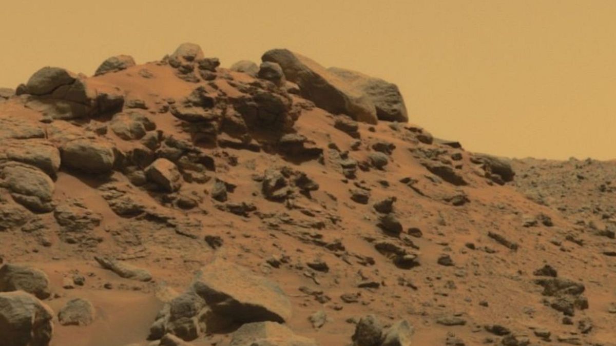 صخره‌های آتشفشانی در مریخ