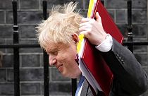 Boris Johnson, primer ministro del Reino Unido, en Londres, el 27 de abril de 2022.
