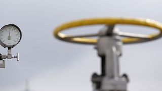 A pressure gauge at the facility of the RWE Gas Storage near the town of Pribram, Czech Republic, Tuesday, Sept. 9, 2014. 