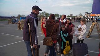 Aus Mariupol evakuierte