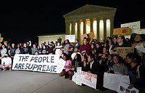 Manifestazioni sul diritto all'aborto davanti la sede della Corte suprema USa