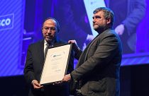Церемония вручения премии ЮНЕСКО за вклад в свободу прессы Белорусской ассоциации журналистов