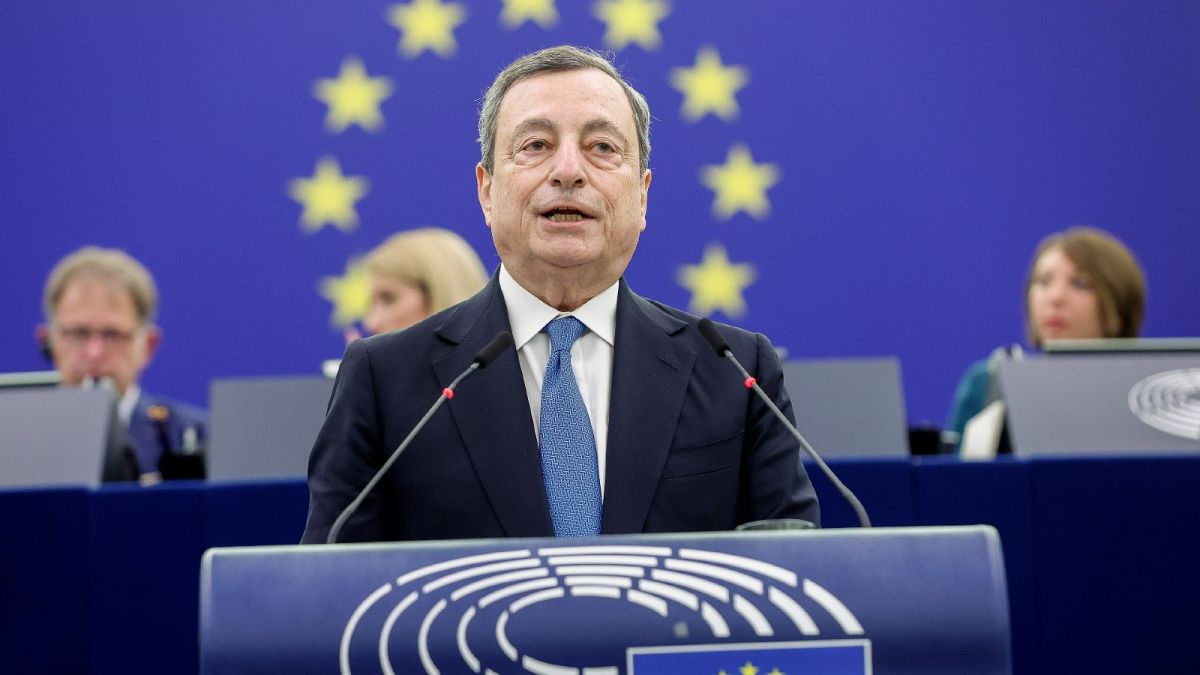 Mario Draghi vor dem Europäischen Parlament in Straßburg