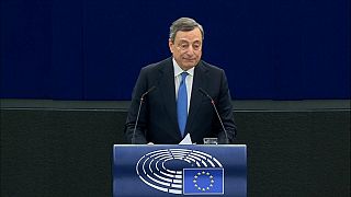 Mario Draghi discursou, esta terça-feira, no Parlamento Europeu em Estrasburgo