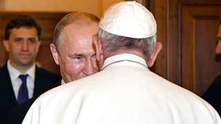 Francisco recibe a Vladímir Putin en audiencia el 4 de julio de 2019 en el Vaticano