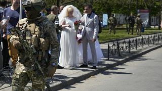 Пресс-тур, организованный российской армией, должен был показать, что на юге Украины налаживается мирная жизнь