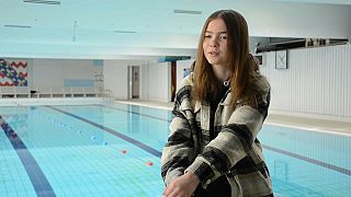 Natalia, who has dreams to be an Olympic swimmer 