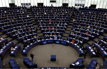 جلسة تصويت في البرلمان الأوروبي بستراسبورغ، 5 نيسان/أبريل، 2022