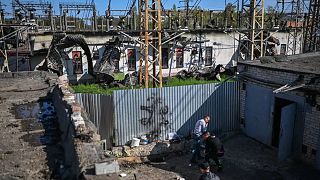 Lviv şehrinde vurulan elektrik trafoları