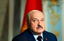 Le président bélarusse, Alexander Loukachenko, lors d'une interview avec Associated press à Minsk, au Bélarus, jeudi 5 mai 2022.