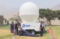 El radar SOPHy es expuesto en Lima antes de ser trasladado a Huancayo e instalado en el valle del Mantaro.
