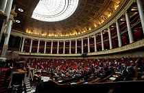 صورة أرشيفية لجمعية الوطنية الفرنسية في باريس خلال جلسة عقدت في 4 يناير 2022. 