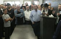 جنازة ثلاثة إسرائيليين قتلوا في مدينة إلعاد