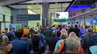 Dublin airport has been the scene of long queues and flight cancellations over the last week.