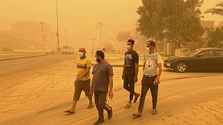 وضعیت بغداد پس از آخرین طوفان شن در این شهر