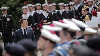Macron'un ikinci dönem görevi için tören düzenlendi