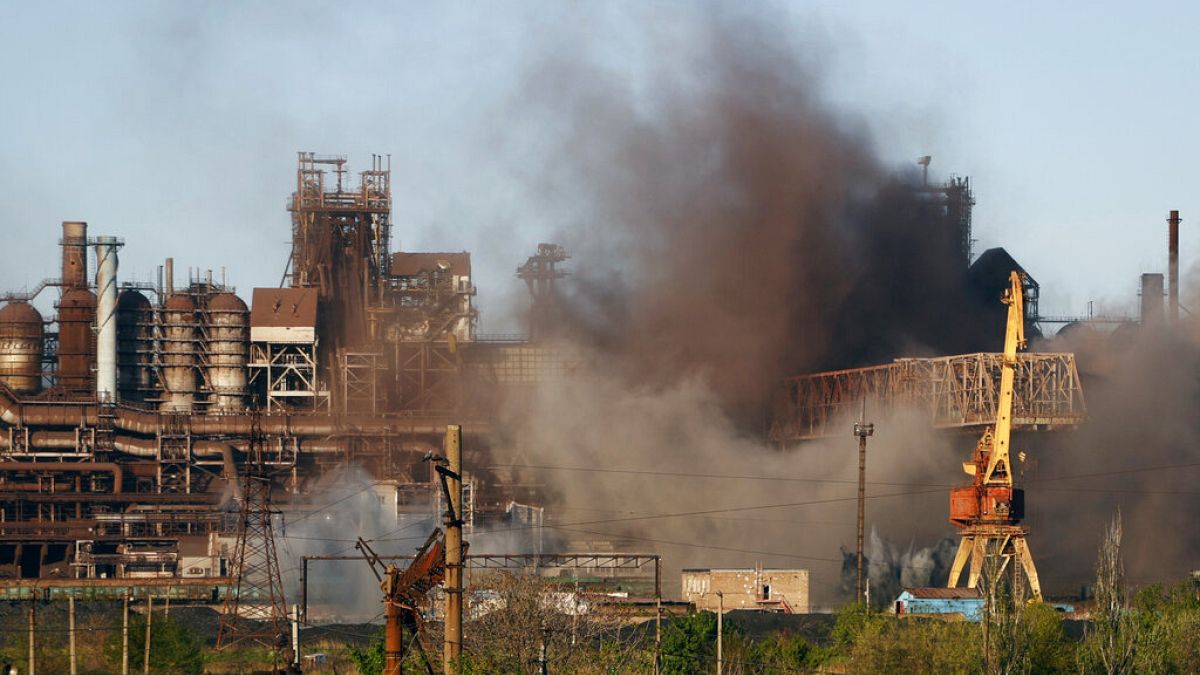 La planta siderúrgica de Azovstal, en Mariúpol
