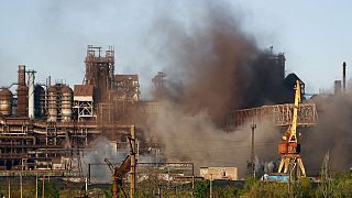 Stahlwerk in Mariupol