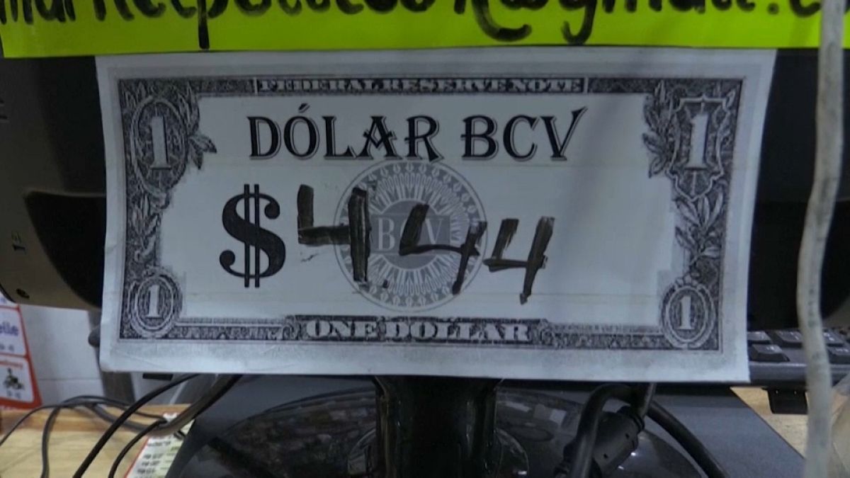 Cambio tra bolivar venezuelano e dollaro americano. 