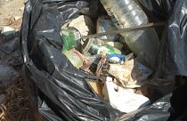 Müll am Strand von Kourion/Zypern