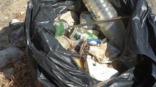 Müll am Strand von Kourion/Zypern