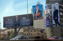  ملصقات حملات انتخابية لمرشحين نيابيين مرتقبين في بيروت،  14 أبريل 2022