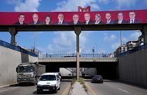 ملصقات الحملة الانتخابية للمرشحين في الانتخابات النيابية، بيروت، لبنان، 12 أبريل / نيسان 2022