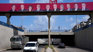 ملصقات الحملة الانتخابية للمرشحين في الانتخابات النيابية، بيروت، لبنان، 12 أبريل / نيسان 2022