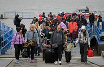 Ukrán menekültek érkeznek Romániába 2022. márciusában