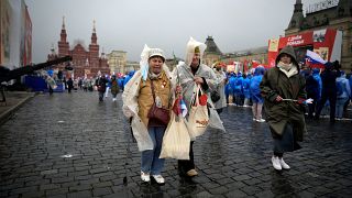 Celebrações do Dia da Vitória na Praça Vermelha, Moscovo. -