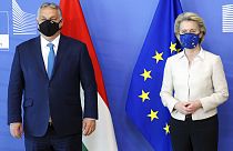 Von der Leyen és Orbán legutóbbi brüsszeli találkozója