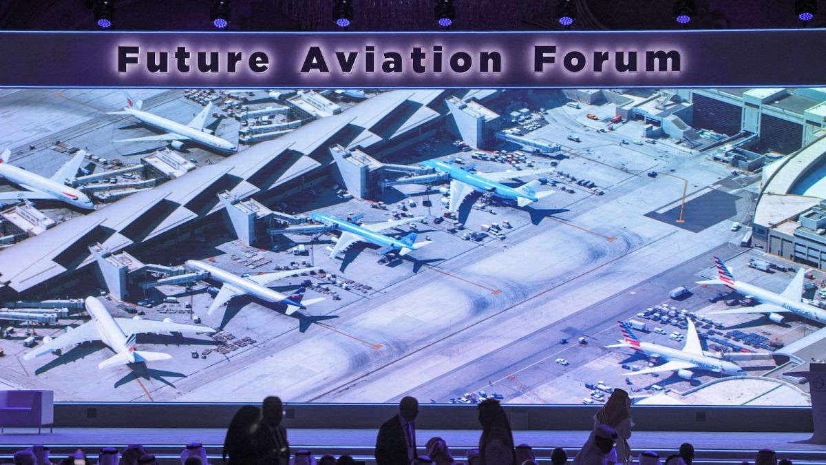 منتدى طيران المستقبل في العاصمة السعودية الرياض، 9 مايو 2022.