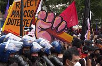 تظاهرات و درگیری در فیلیپین