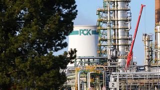 The PCK oil refinery in eastern Germany