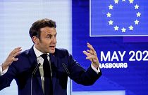 Emmanuel Macron vázolja terveit az EP strasbourgi ülésén