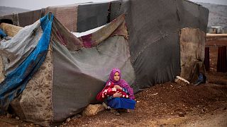 اردوگاه پناهجویان سوری در شمال ادلیب نوامبر ۲۰۲۱
